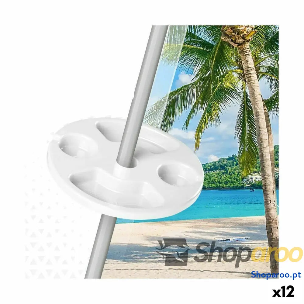 Porta-copos para Guarda-sol Aktive 29,5 x 8 x 29,5 cm Parasol (12 Unidades)