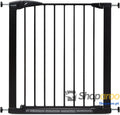Porta de escada Munchkin segura para crianças pequenas e bebés porta ajuste pressão ou cães segurança 76 82 cm preto