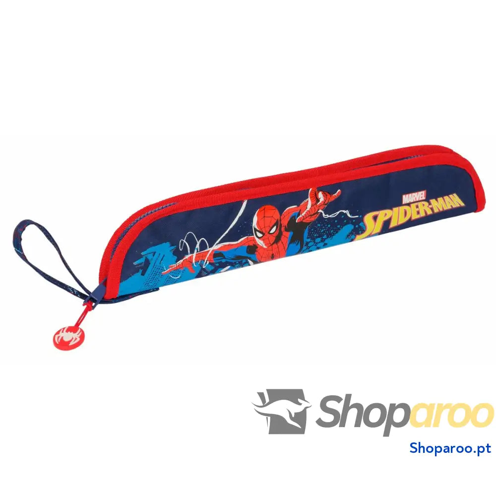 Porta-Flautas Spider-Man Neon Azul Marinho 37 x 8 x 2 cm