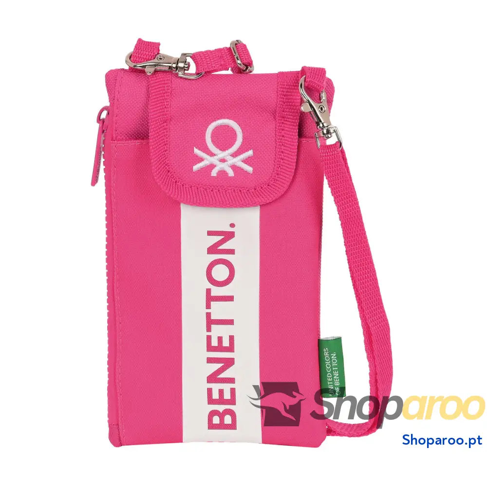 Porta-moedas Benetton Raspberry Capa para Telemóvel Fúcsia