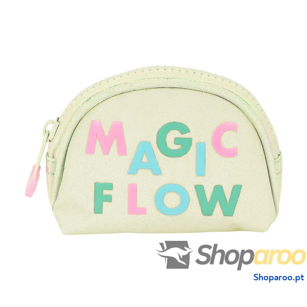 Porta-moedas Glow Lab Magic flow Bege (9.5 x 7 x 3 cm)
