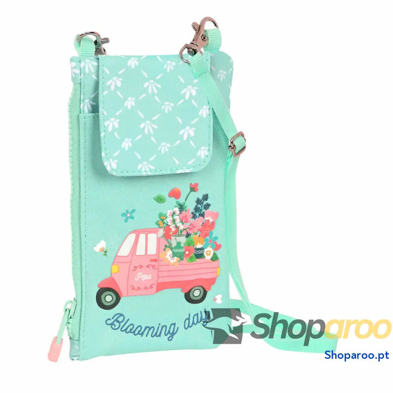 Porta-moedas Glow Lab Pepa Verde Capa para Telemóvel