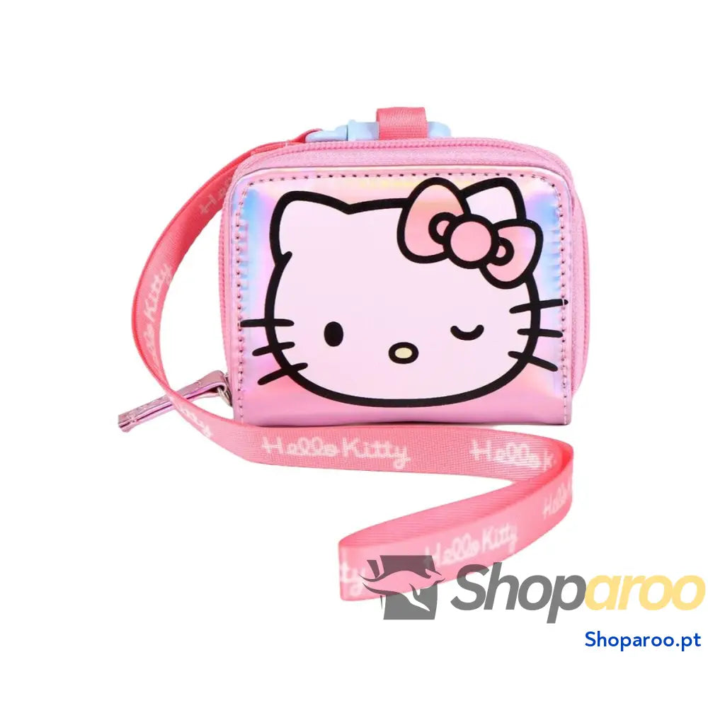Porta-moedas Hello Kitty Cor de Rosa