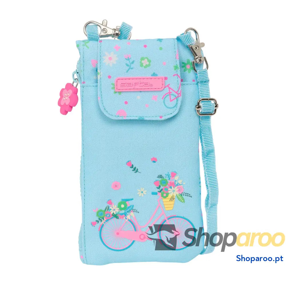 Porta-moedas Safta Bicicleta Azul