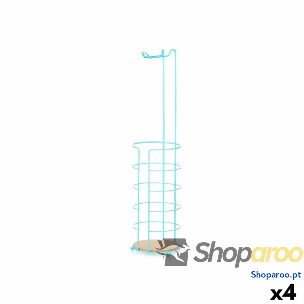 Porta Rolos de Papel Higiénico Berilo W7276PB 388 Azul 16,5 x 63,5 cm (4 Unidades)