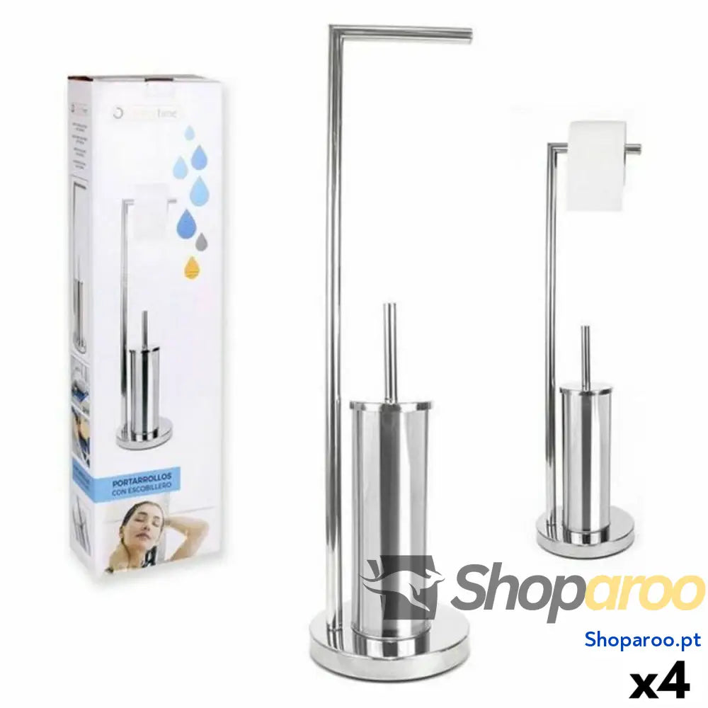 Porta Rolos de Papel Higiénico com Suporte para o Piaçaba Confortime 18,5 x 74 cm (4 Unidades)