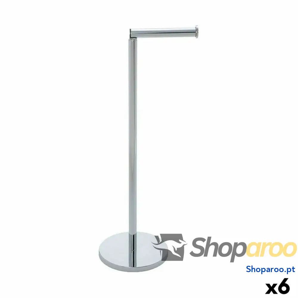 Porta Rolos de Papel Higiénico Confortime Prateado Aço 42 x 15 cm (6 Unidades)