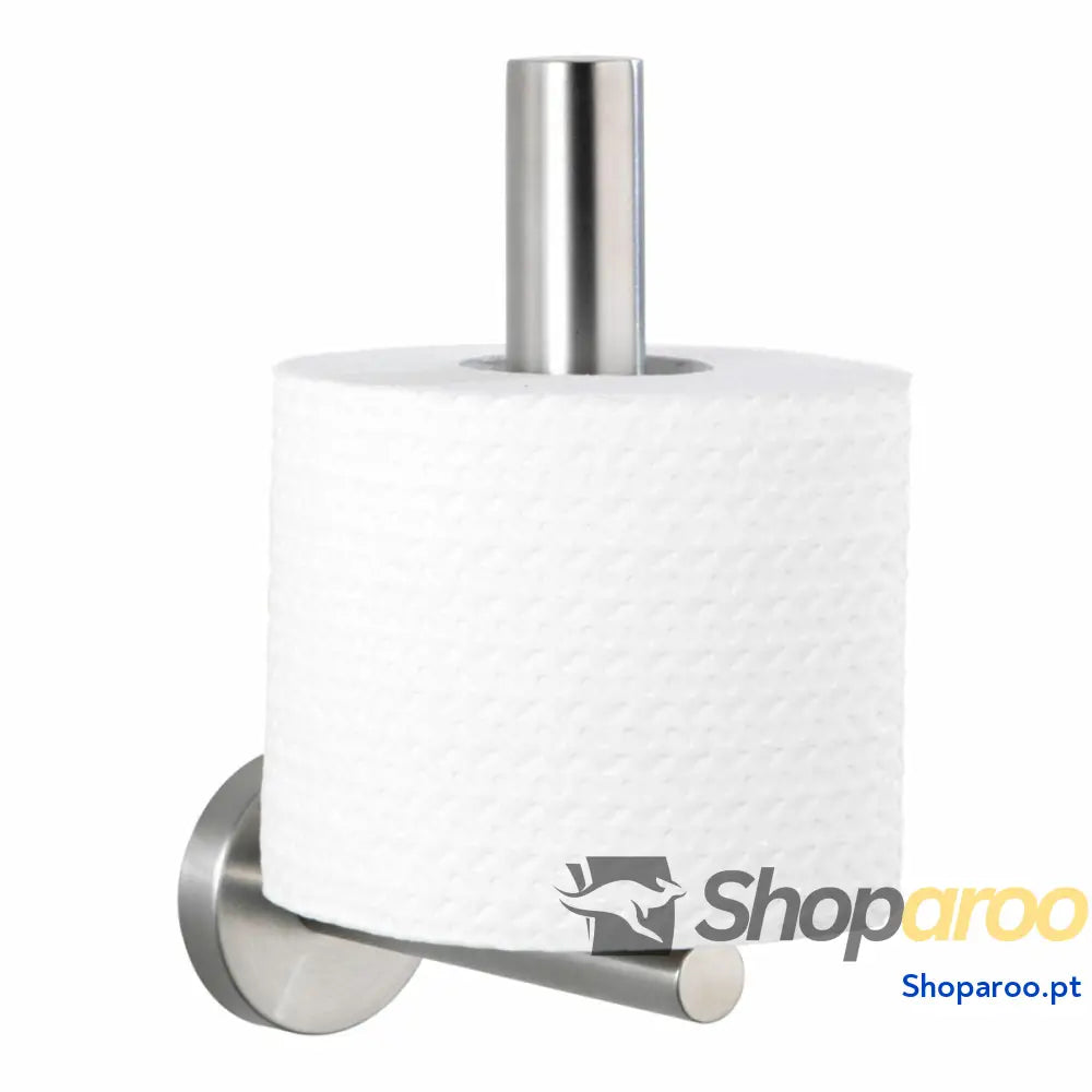 Porta Rolos de Papel Higiénico Wenko bosio Aço inoxidável 8 X 18 12,5 CM