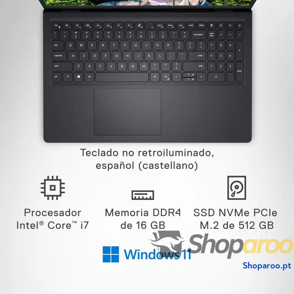 Portátil Dell Inspiron 15 3530 15,6’’ FHD 120 Hz Intel Core i3-1305U 8 GB de RAM DDR4 SSD 256 placa gráfica UHD Windows