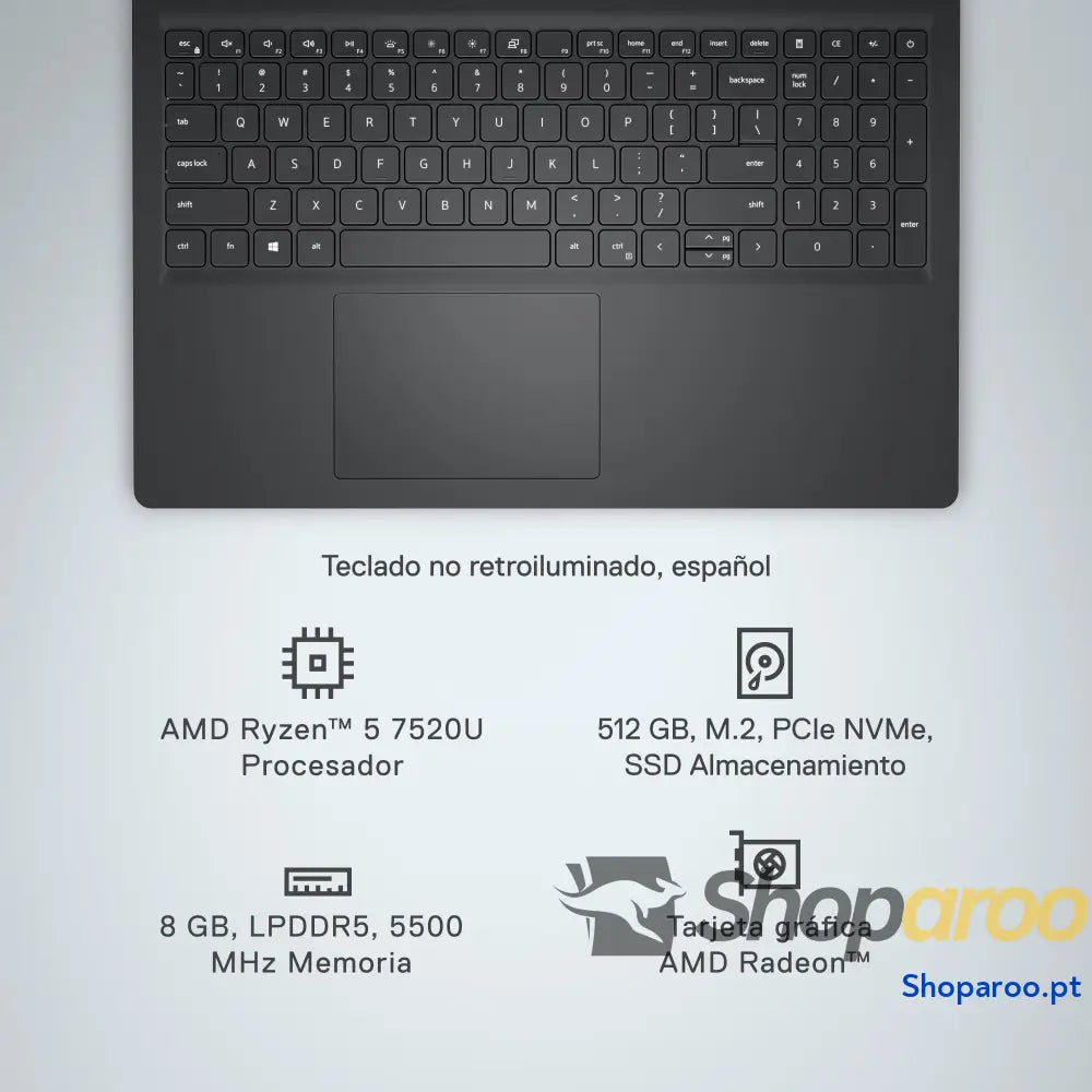 Portátil Dell Inspiron 15 3530 15,6’’ FHD 120 Hz Intel Core i3-1305U 8 GB de RAM DDR4 SSD 256 placa gráfica UHD Windows