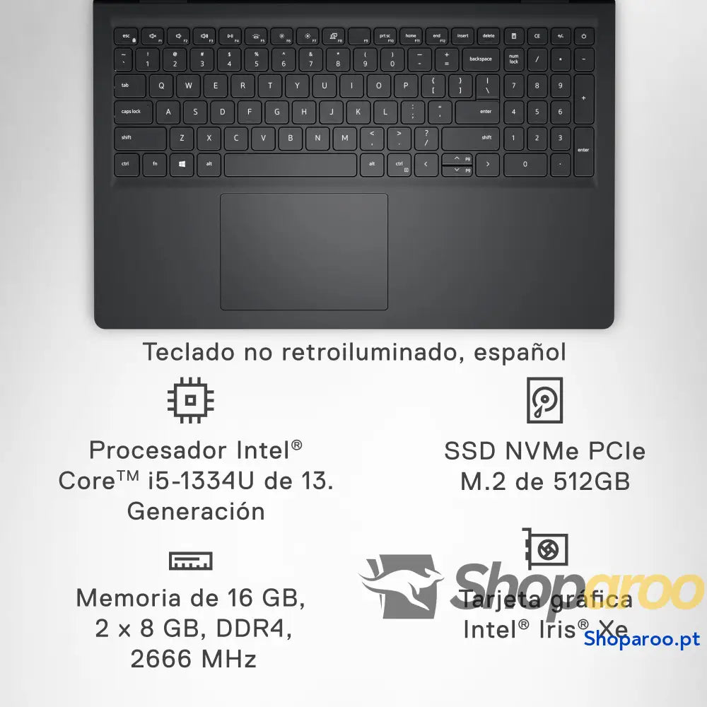 Portátil Dell Inspiron 15 3530 15,6’’ FHD 120 Hz Intel Core i3-1305U 8 GB de RAM DDR4 SSD 256 placa gráfica UHD Windows
