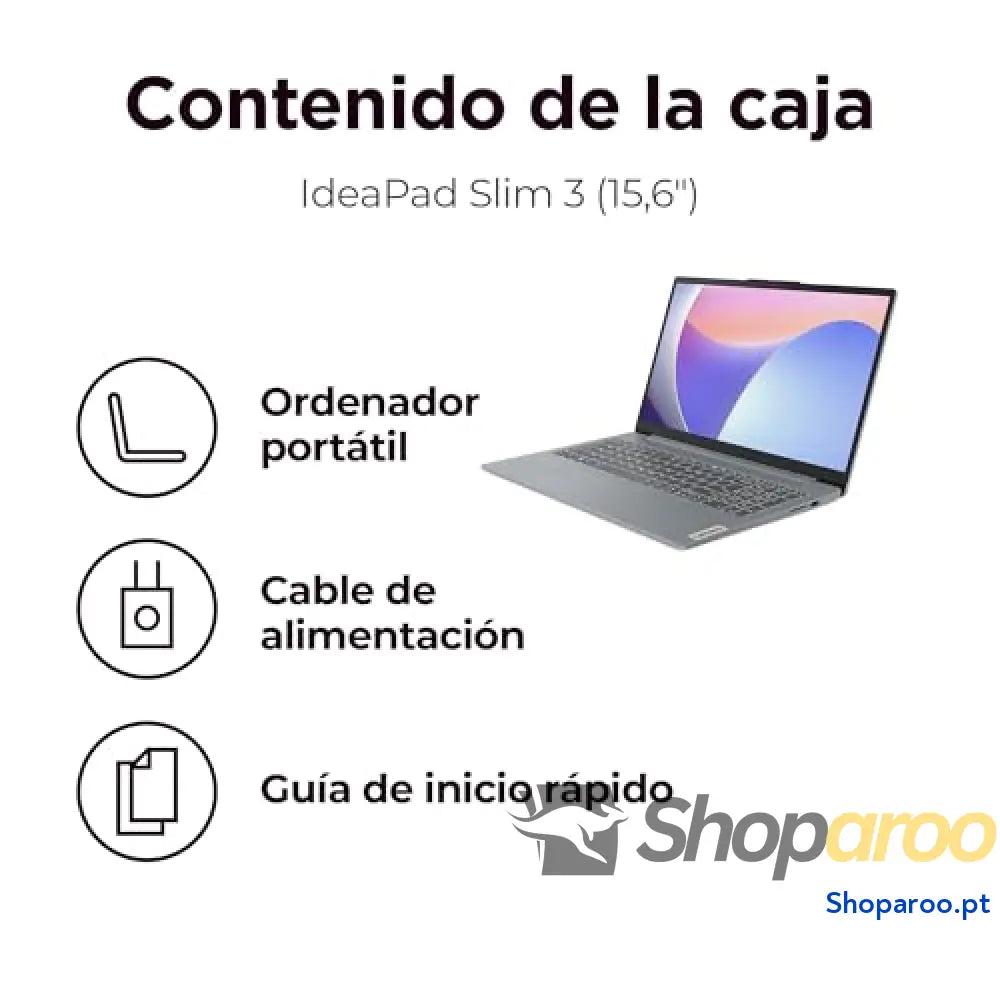 Portátil Lenovo IdeaPad Slim 3 Gen 8 15,6’’ FHD AMD Ryzen 5 5625U 16 GB de RAM SSD 512 placa gráfica integrada Radeon