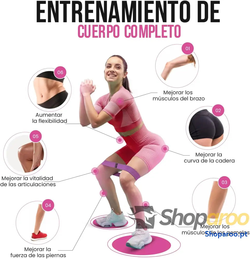 Conjunto Perfecto y Asequible 3 cintas elasticas fitness