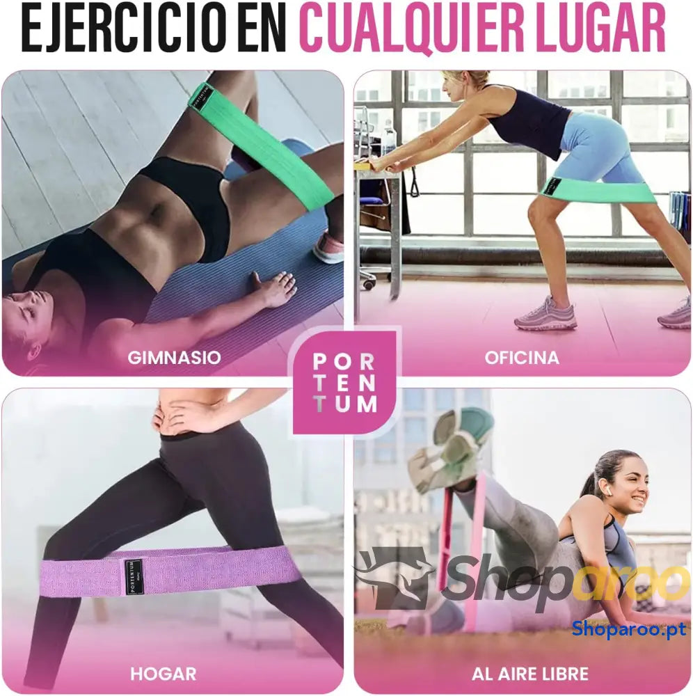 Conjunto Perfecto y Asequible 3 cintas elasticas fitness