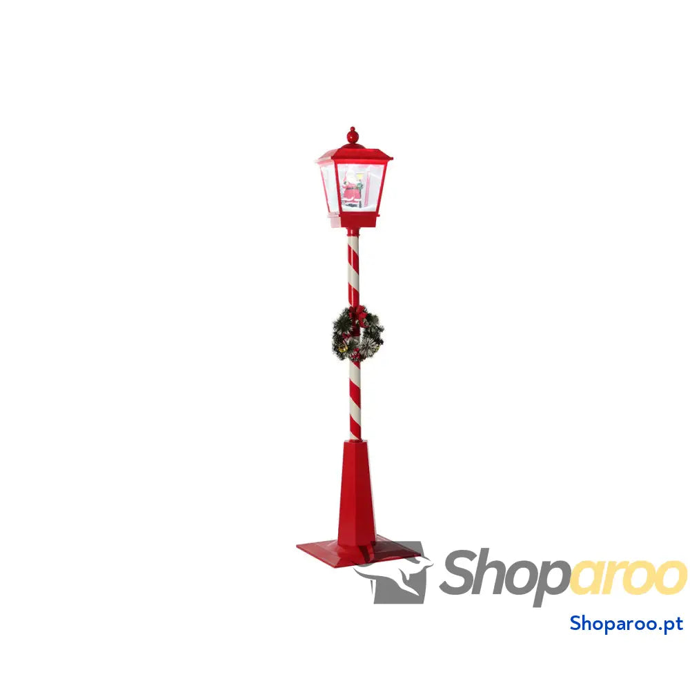 Postes de iluminação DKD Home Decor Branco Vermelho Metal 30 x 30 x 180 cm