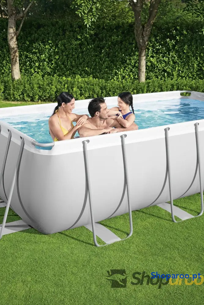 Power Steel™ 13’3’’ x 6’7’’ 39,5’’/4,04 m 2,01 1,00 conjunto de piscina retangular