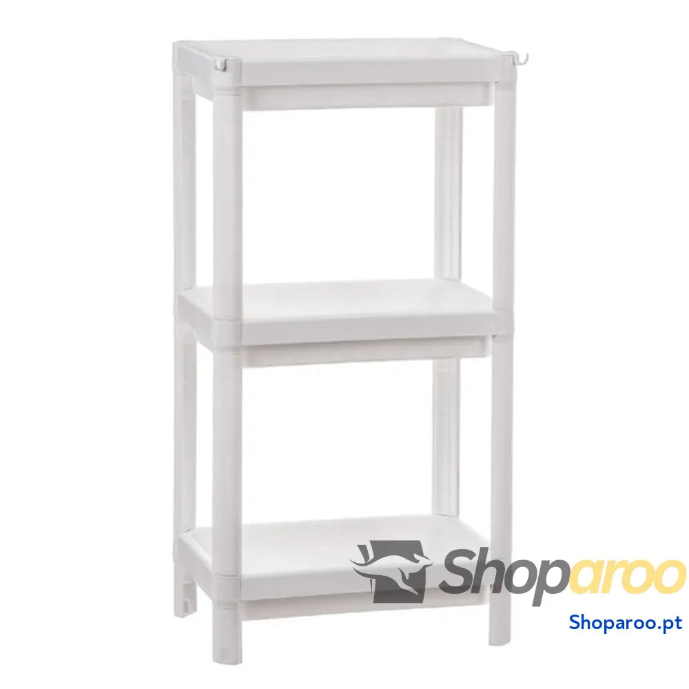 Prateleira de Casa Banho Ballete Branco Plástico 35,5 x 23 75 cm