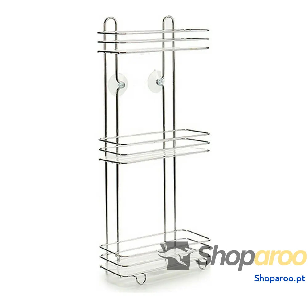 Prateleira de Casa Banho Berilo Transparente Prateado