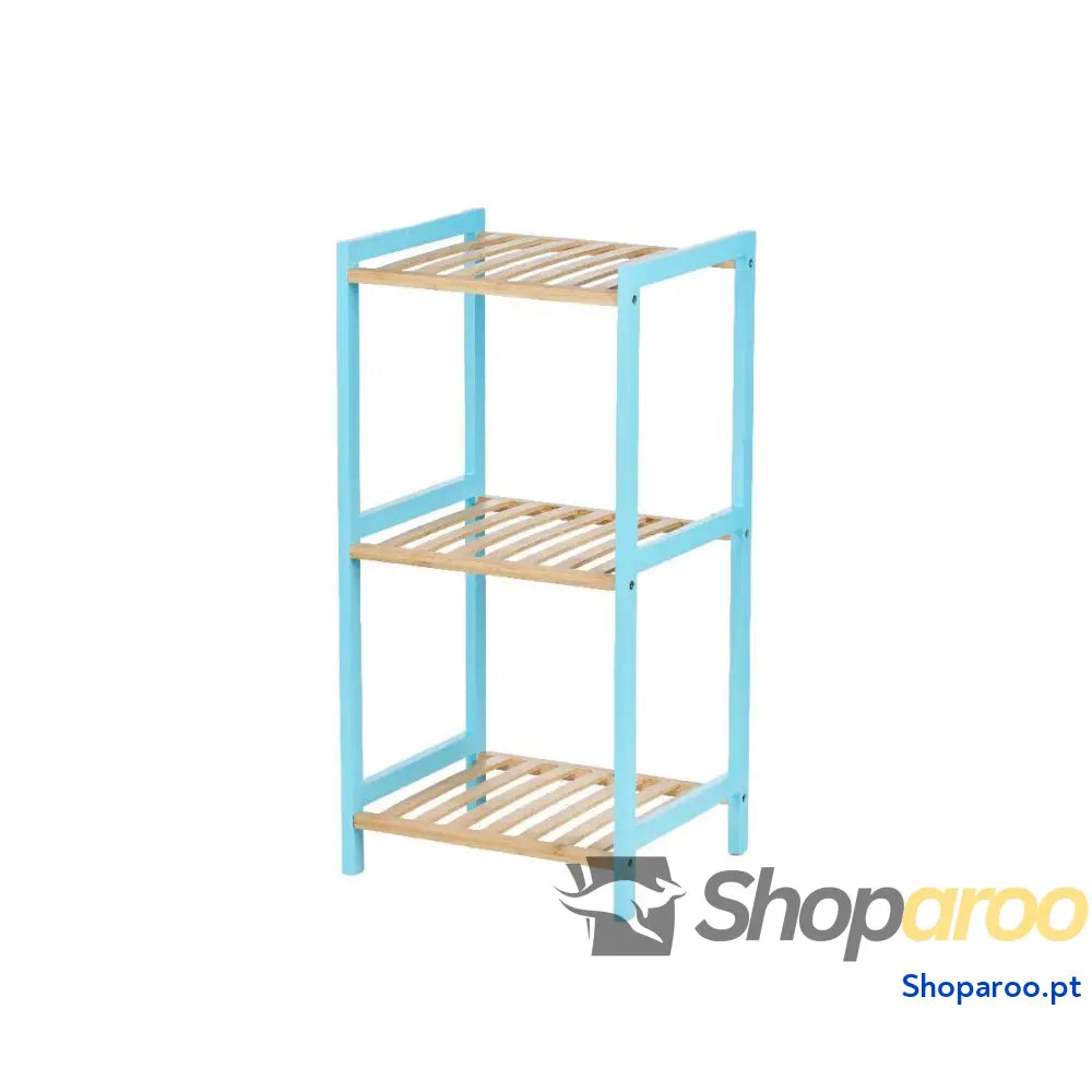 Prateleira de Casa Banho Berilo WR5503 3 467 Azul Natural 35 x 30 70 cm