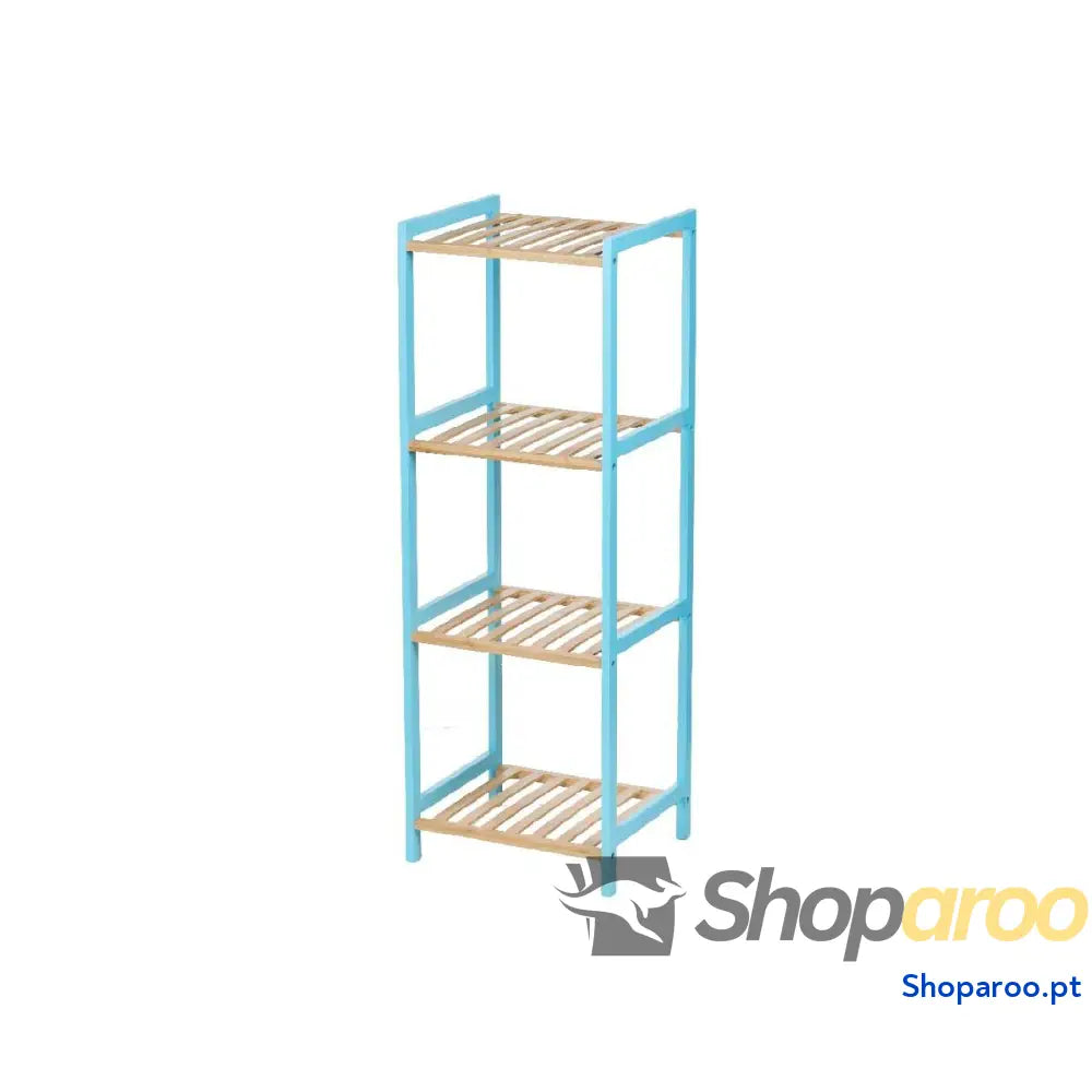 Prateleira de Casa Banho Berilo WR5503 4 462 Azul Natural 35 x 30 100 cm