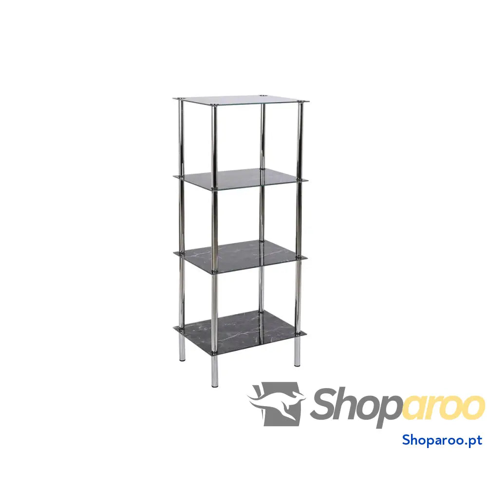Prateleira de Casa Banho DKD Home Decor Cristal Aço (40 x 30 105 cm)