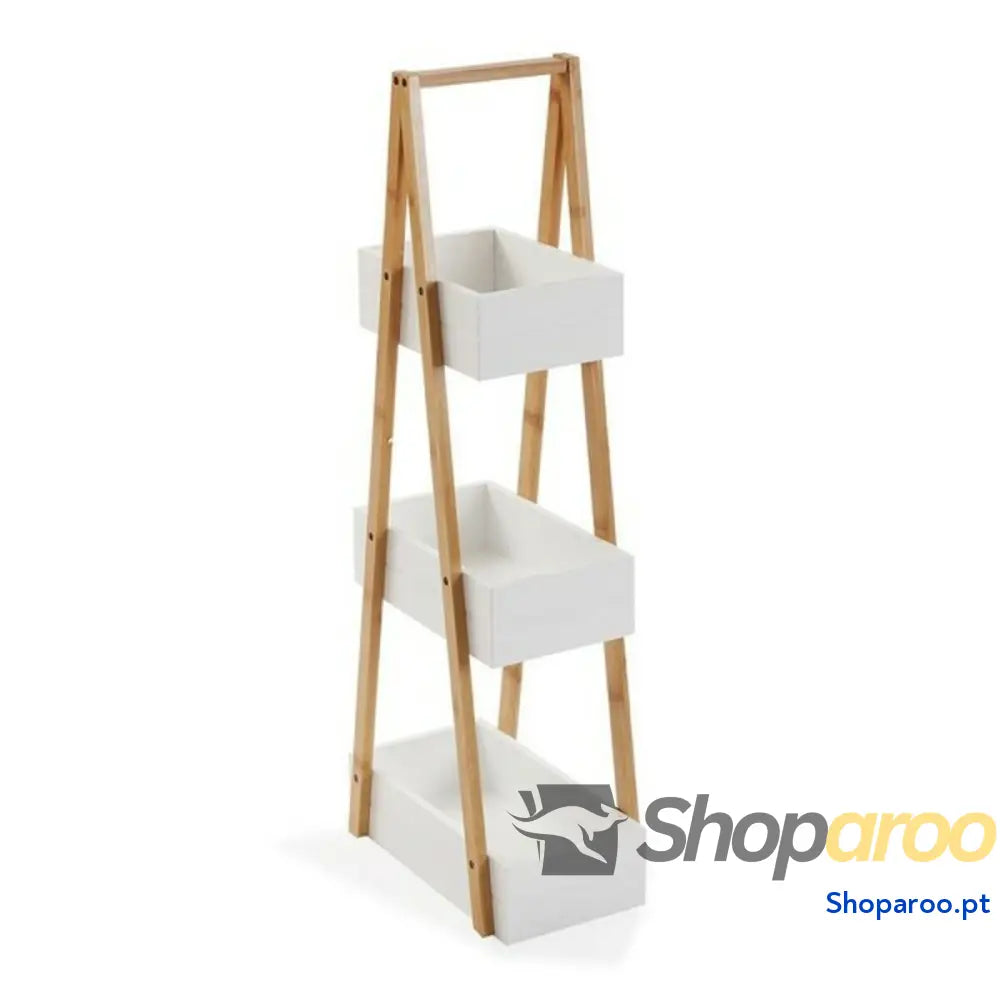 Prateleira de Casa Banho Versa Bambu Madeira MDF MDF/Bambu (18 x 81 30 cm)