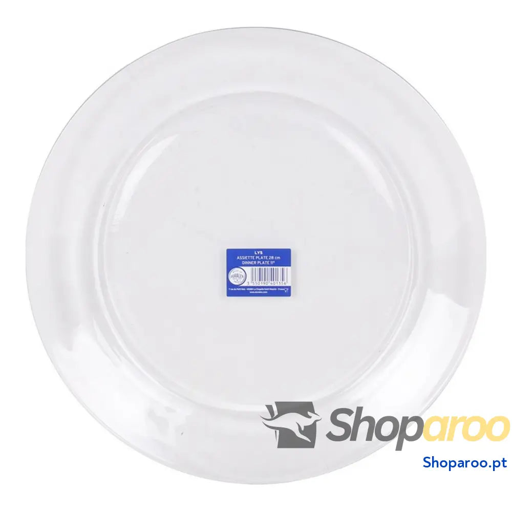 Prato de Jantar Duralex Lys Transparente Ø 28 x 2,5 cm