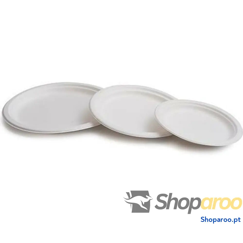 Prato Descartável Branco Biodegradável ø 22,5 cm