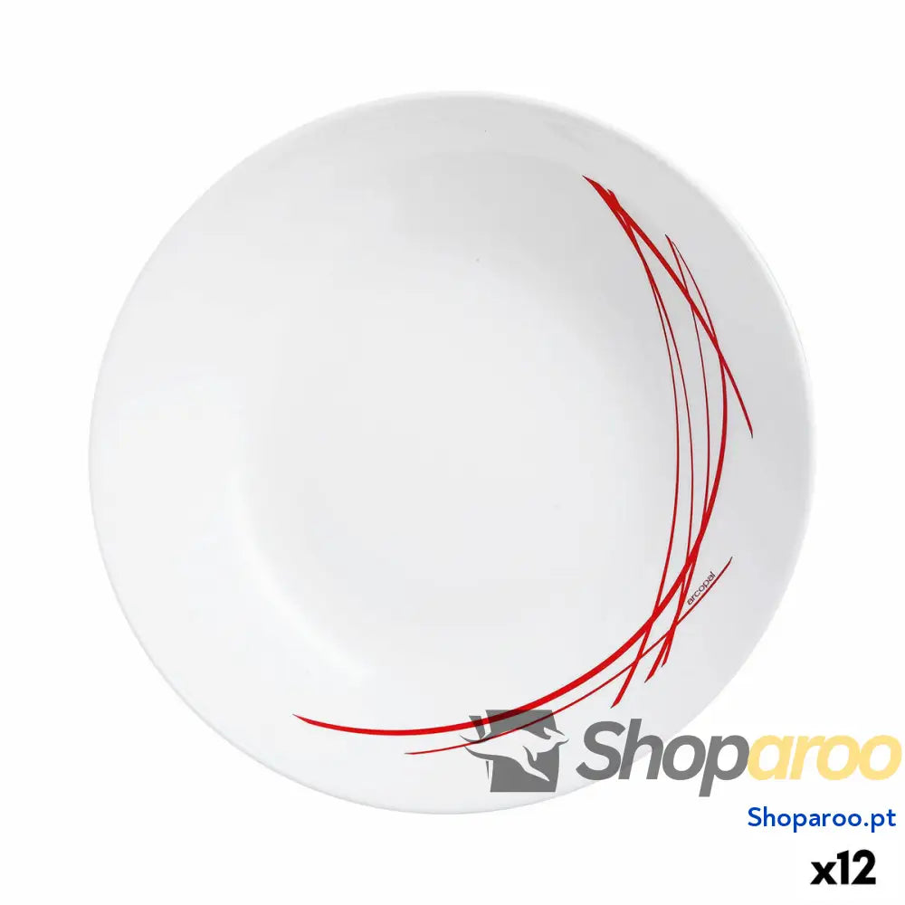 Prato Fundo Arcopal Domitille Duas cores Vidro (20 cm) (12 Unidades)