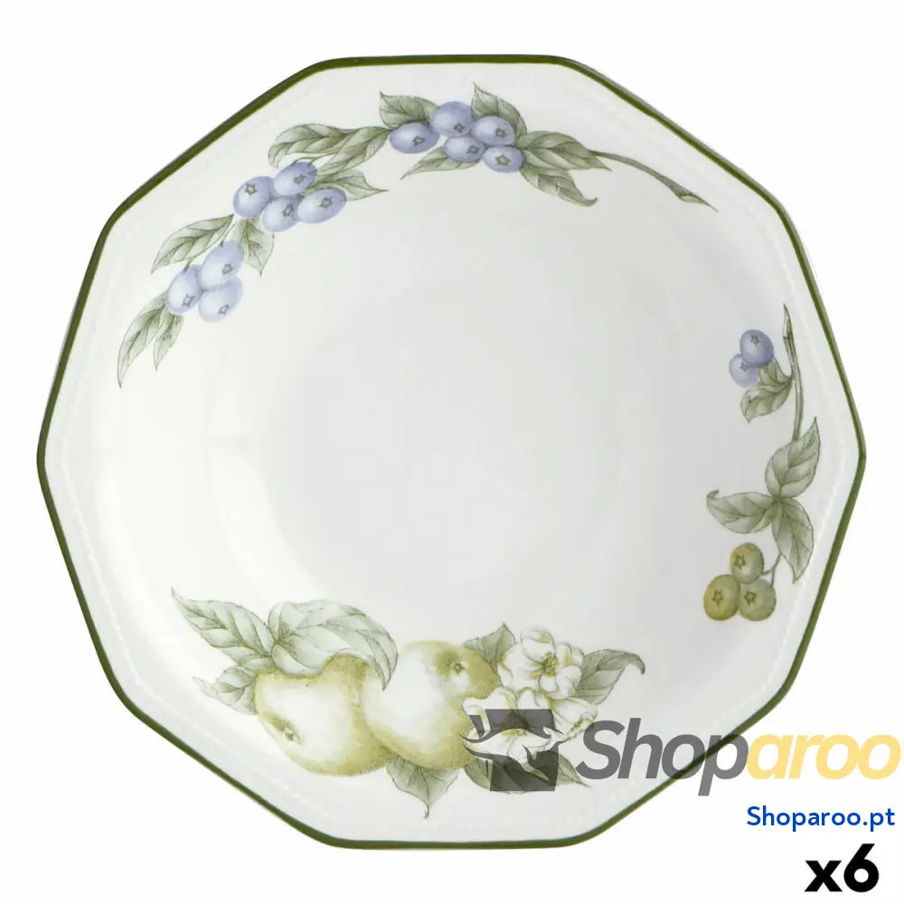 Prato Fundo Churchill Victorian Orchard Cerâmica servies (Ø 20,5 cm) (6 Unidades)