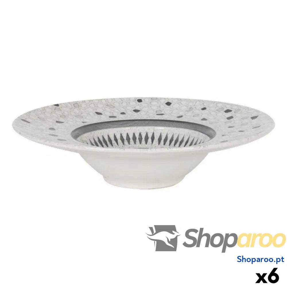 Prato para Massa Risotto La Mediterránea Barroc Porcelana (6 Unidades) (ø 28 x 6,8 cm)