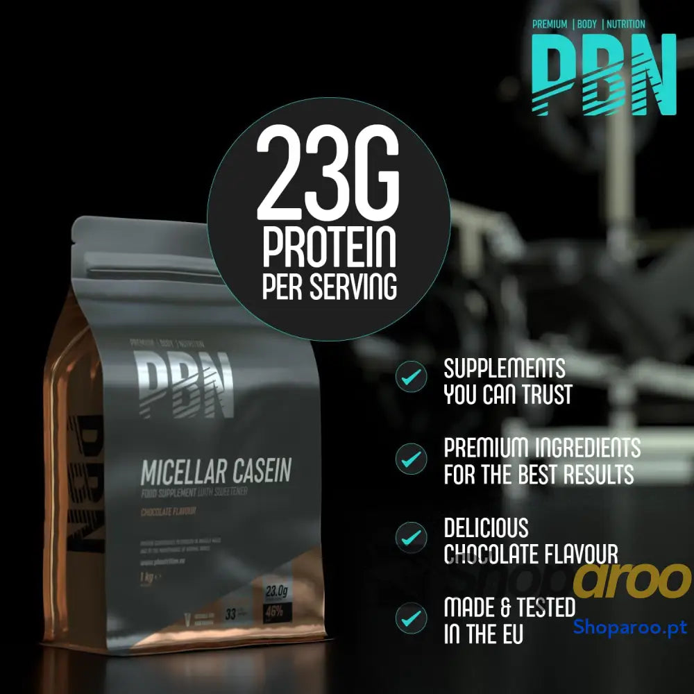 Premium Body Nutrition Caseína micelar 1 kg (embalagem de 1) sabor chocolate