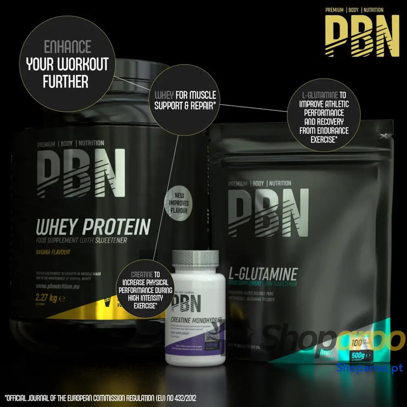 Premium Body Nutrition Proteína de soro leite em pó 2,27 kg (embalagem 1) sabor banana otimizado