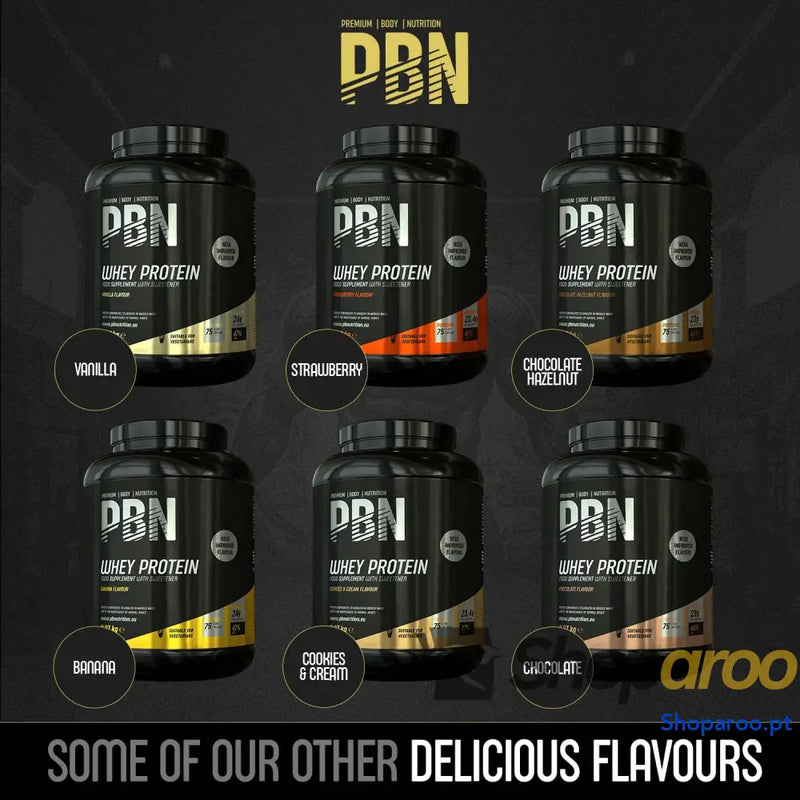 Premium Body Nutrition Proteína de soro leite em pó 2,27 kg (embalagem 1) sabor banana otimizado