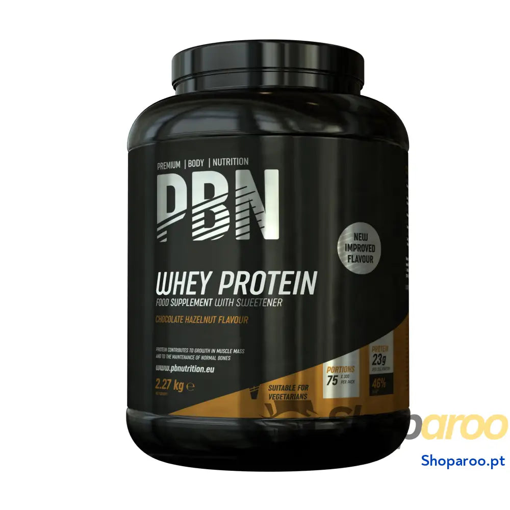 Premium Body Nutrition Proteína de soro leite em pó 2,27 kg (embalagem 1) sabor banana otimizado