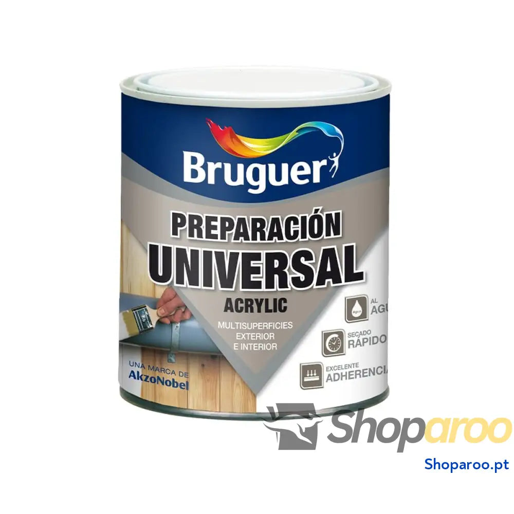 Preparação de superfícies Bruguer 5120577  Universal Acrílico Impressão Branco 750 ml Mate
