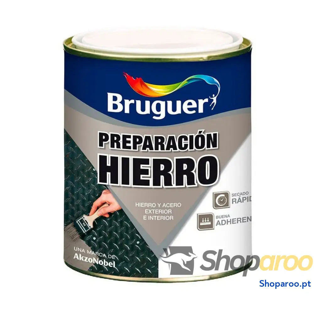 Preparação de superfícies Bruguer 5322601  Ferro Secagem rápida Impressão Cinzento 750 ml Mate