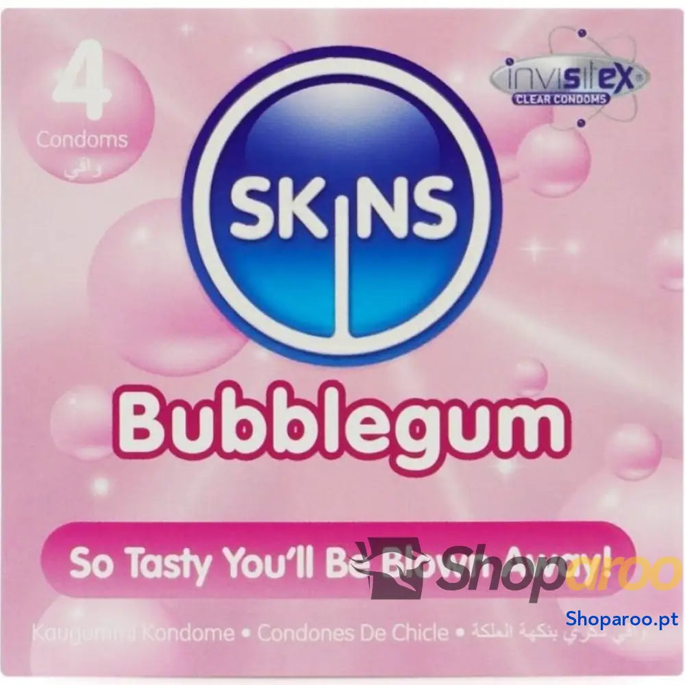PRESERVATIVOS BUBBLEGUM PREMIUM PACOTE 4