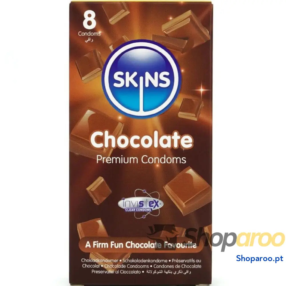 PRESERVATIVOS CHOCOLATE PREMIUM PACOTE 8