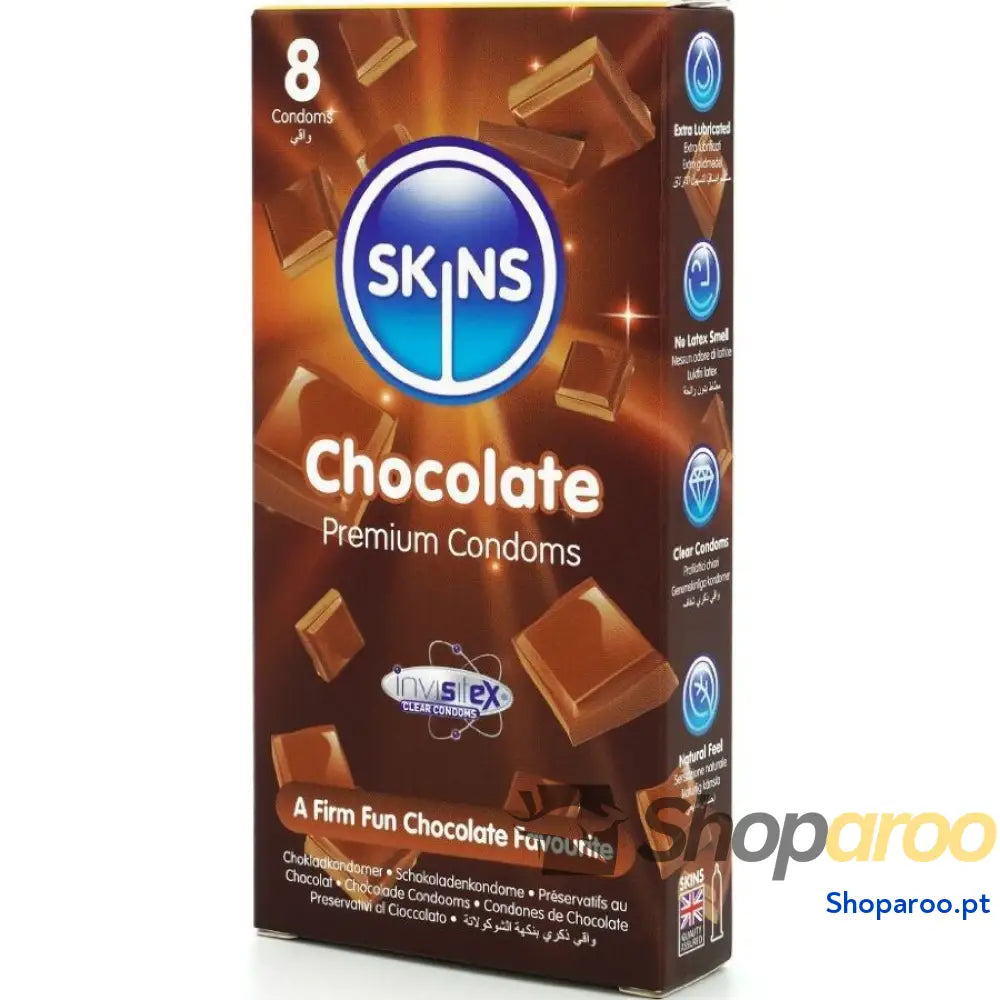 PRESERVATIVOS CHOCOLATE PREMIUM PACOTE 8