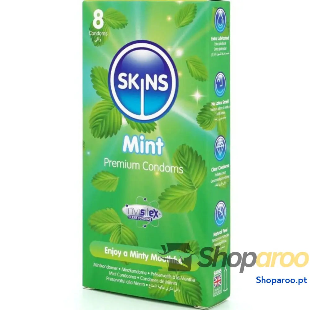 PRESERVATIVOS MINT PREMIUM PACOTE COM 8