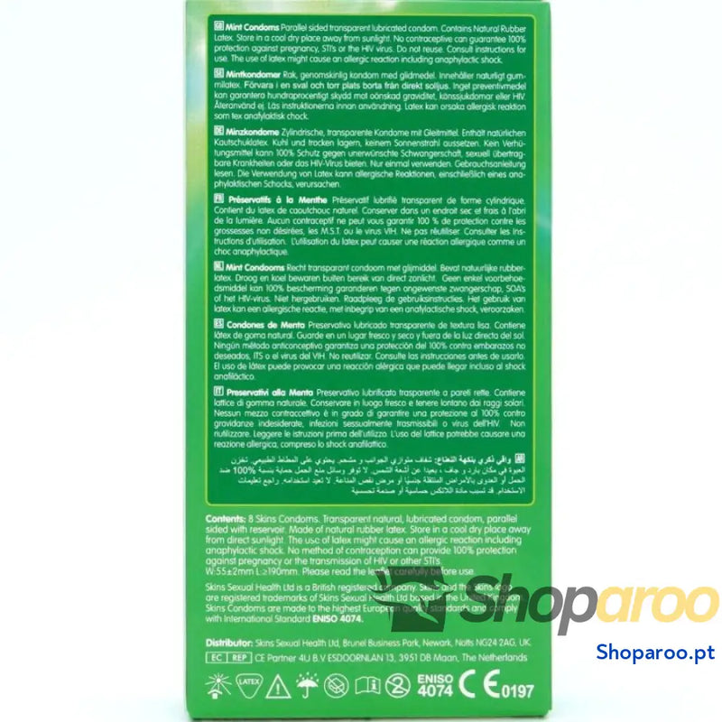 PRESERVATIVOS MINT PREMIUM PACOTE COM 8