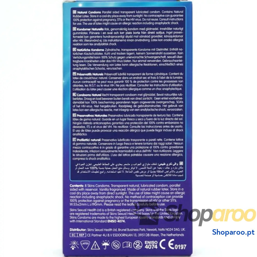 PRESERVATIVOS NATURAIS PREMIUM PACOTE 8