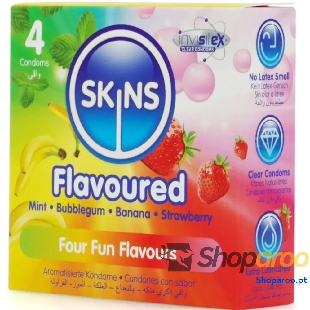 PRESERVATIVOS PREMIUM MULTI SABORES PACOTE 4