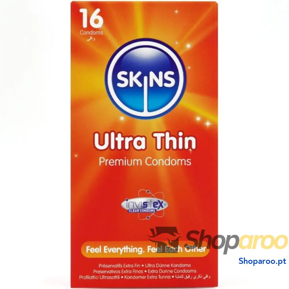 PRESERVATIVOS ULTRA FINOS PREMIUM PACOTE COM 16