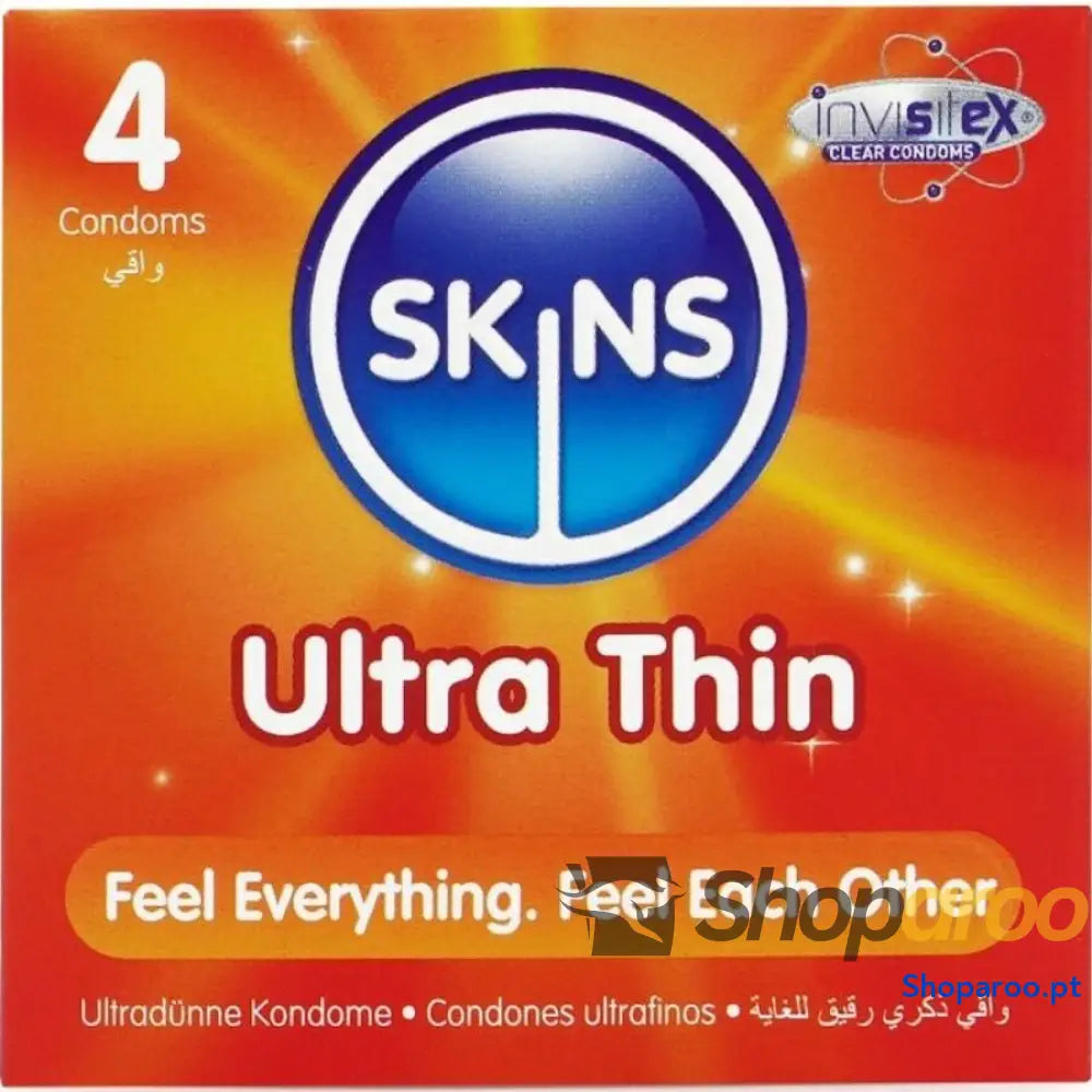 PRESERVATIVOS ULTRA FINOS PREMIUM PACOTE COM 4