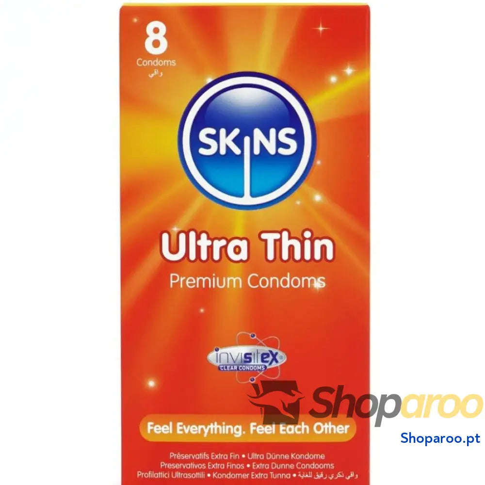 PRESERVATIVOS ULTRA FINOS PREMIUM PACOTE COM 8