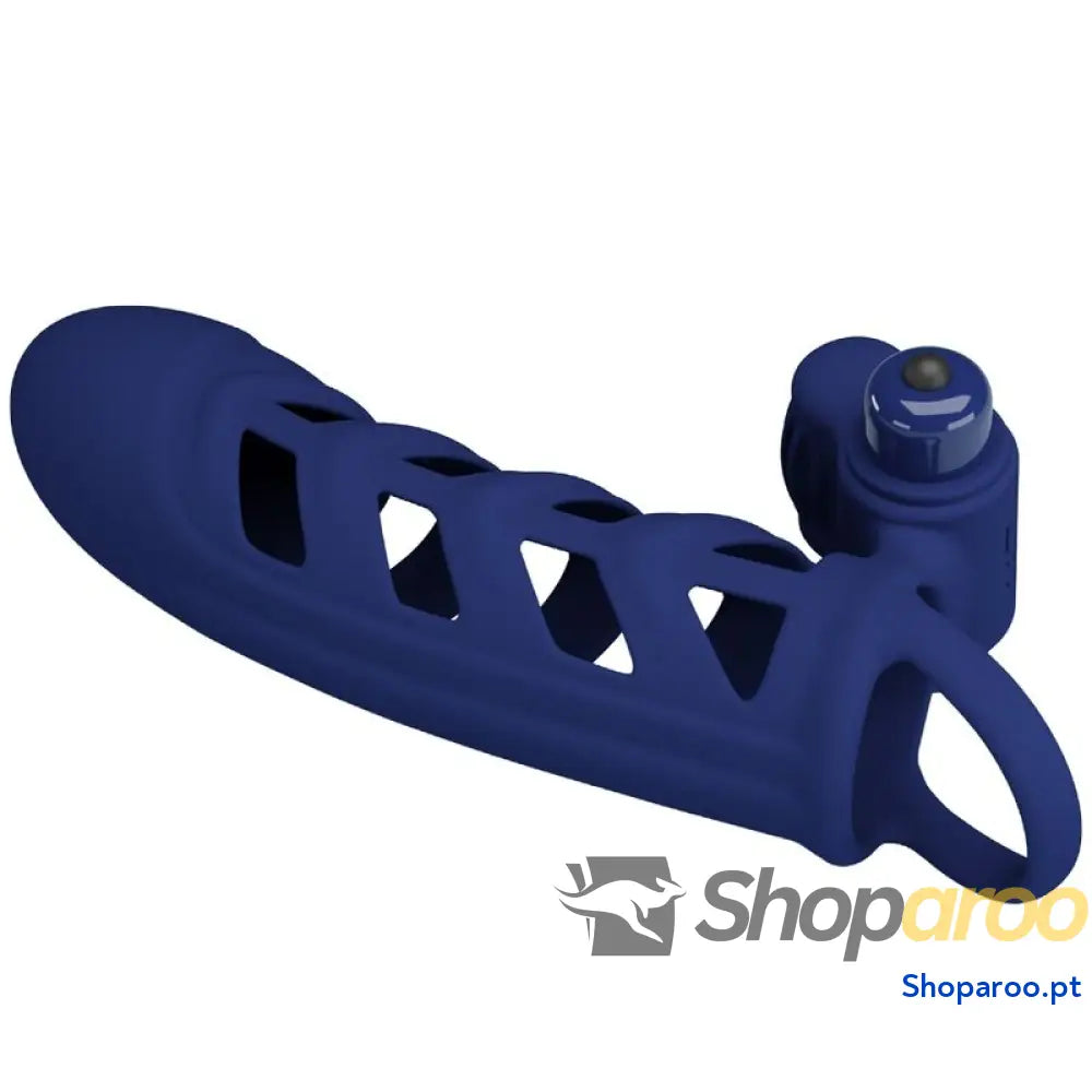 PRETTY LOVE - ALTAF ANEL VIBRADOR COM BAINHA DE SILICONE AZUL