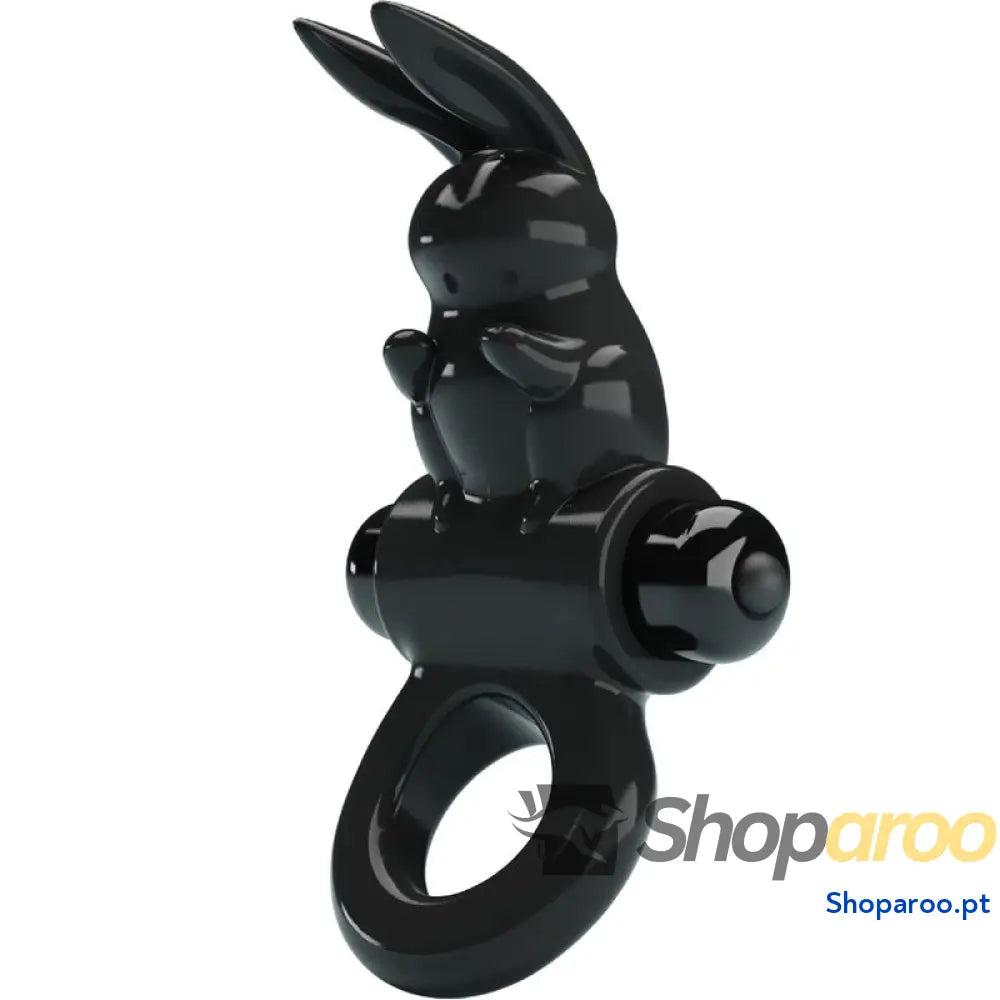 PRETTY LOVE - ANEL VIBRADOR COELHO ANEL EXCITANTE 10 VIBRAÇÕES PRETO