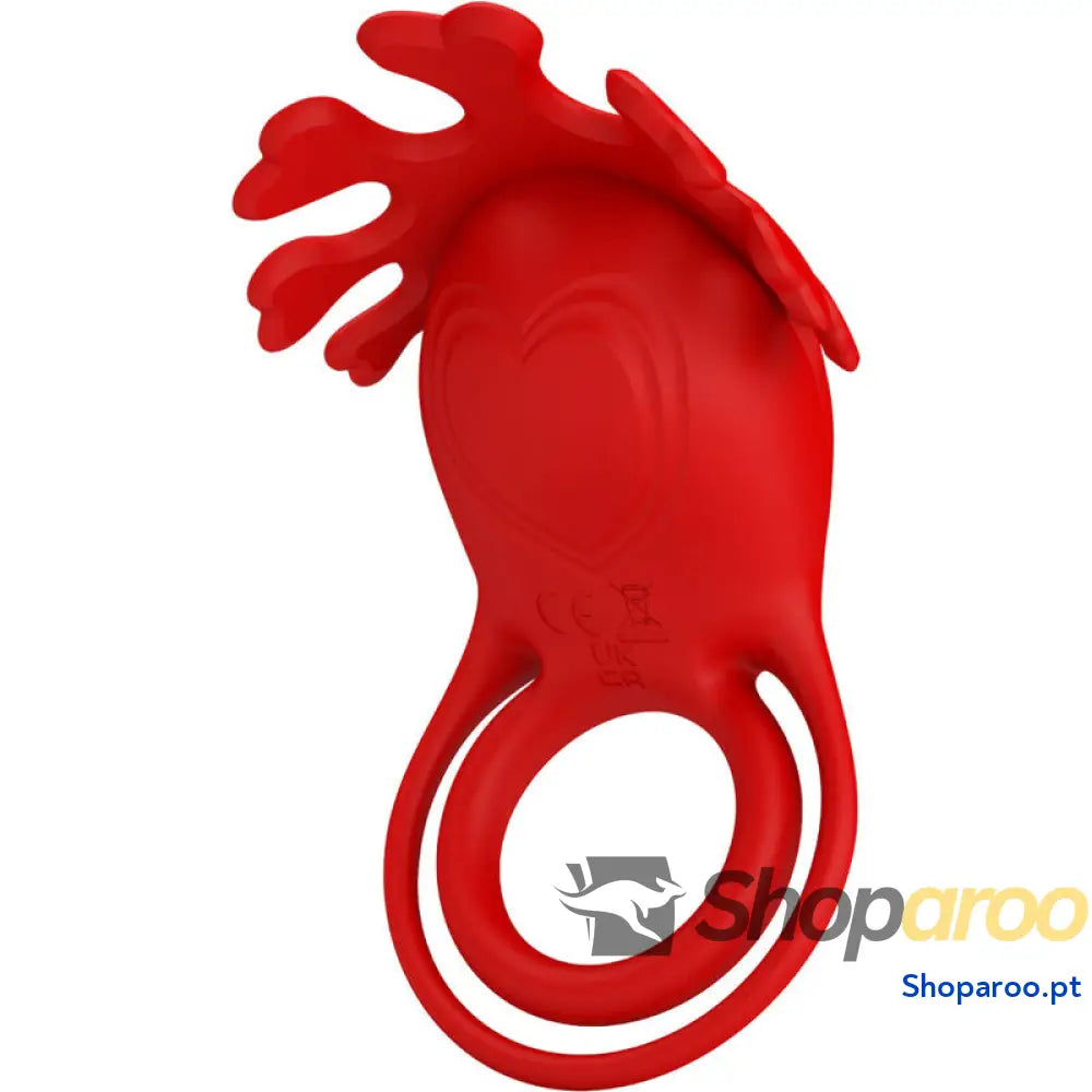 PRETTY LOVE - ANEL VIBRADOR RUBEN 7 VIBRAÕES SILICONE VERMELHO